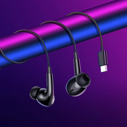 M101 Pro Type-C Wire-Controled Digital Earphones with Microphone