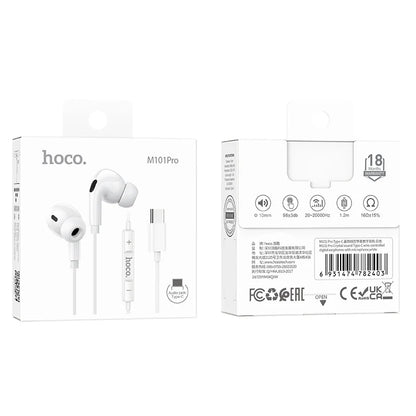 M101 Pro Type-C Wire-Controled Digital Earphones with Microphone