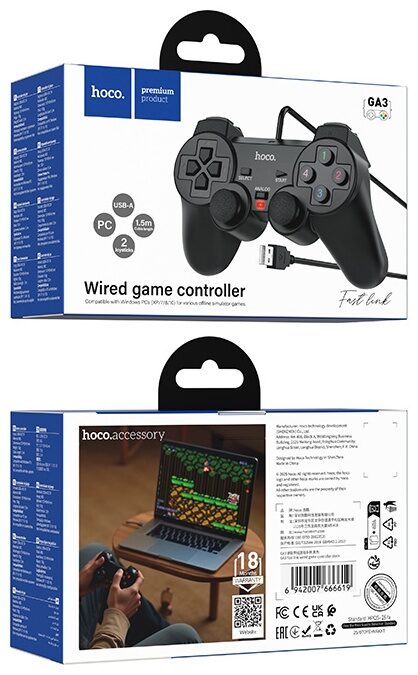 Hoco GA3 Fast Link Wired Game Controller