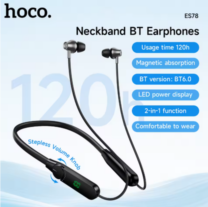 Earphone ES78 Neckband Bluetooth
