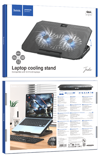HOCO GA4 Jade Cooling Stand for 12-17 inch Laptop Black